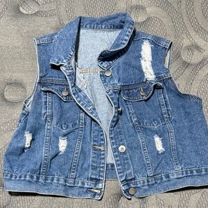 SHEIN Light Blue Denim Fabric